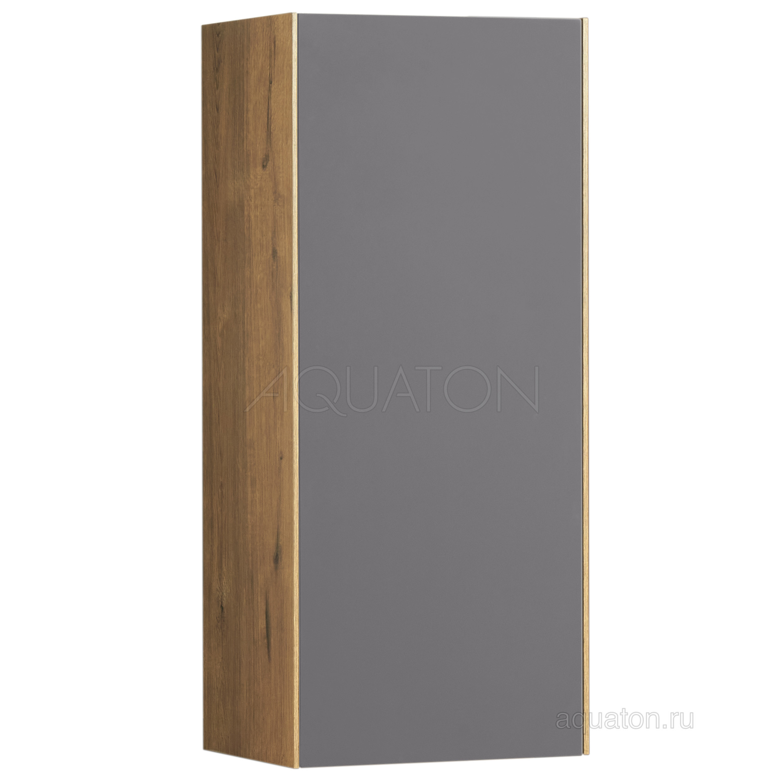Шкафчик для ванны подвесной дуб/графит 35см Aquaton Сохо 1A258403AJA00