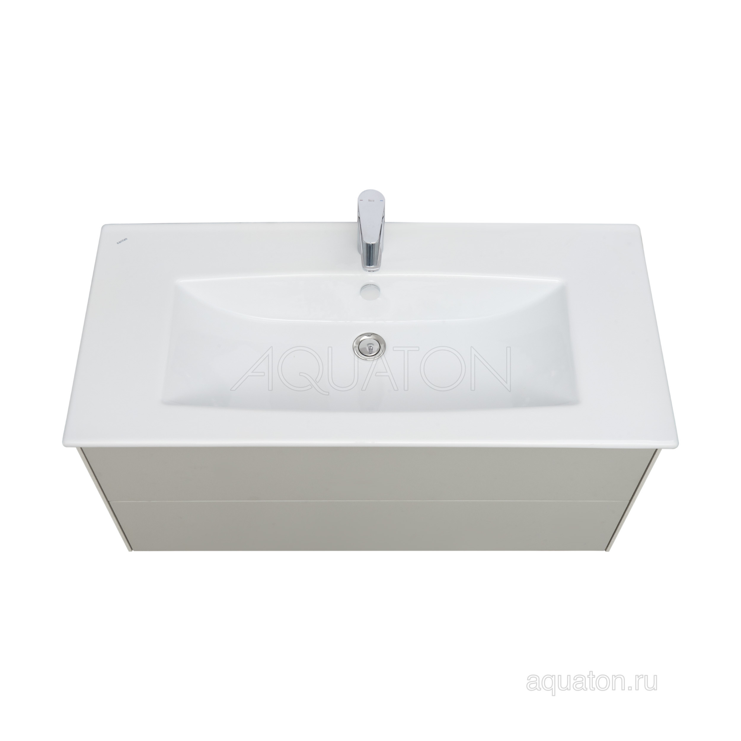 Тумба под раковину слэйт/галька 100см AQUATON Сохо 1A258201AJ9A0