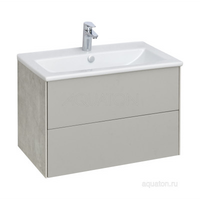 Тумба под раковину слэйт/галька 75см AQUATON Сохо 1A258101AJ9A0