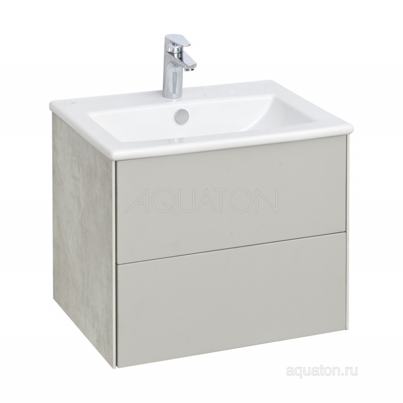 Тумба под раковину слэйт/галька 60см AQUATON Сохо 1A258001AJ9A0