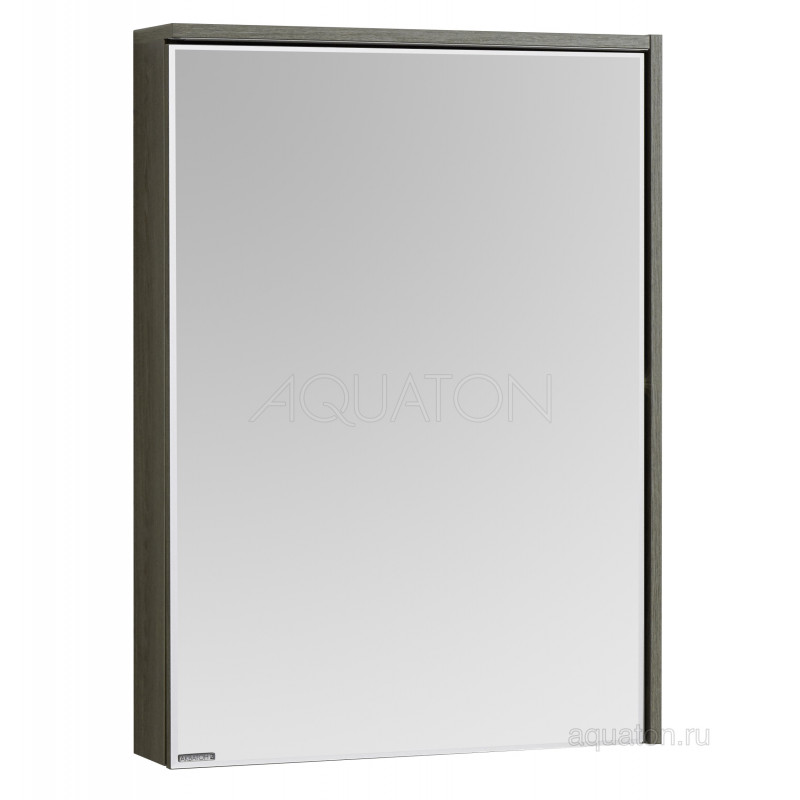 Зеркальный шкаф грецкий орех 60см Aquaton Стоун 1A231502SXC80