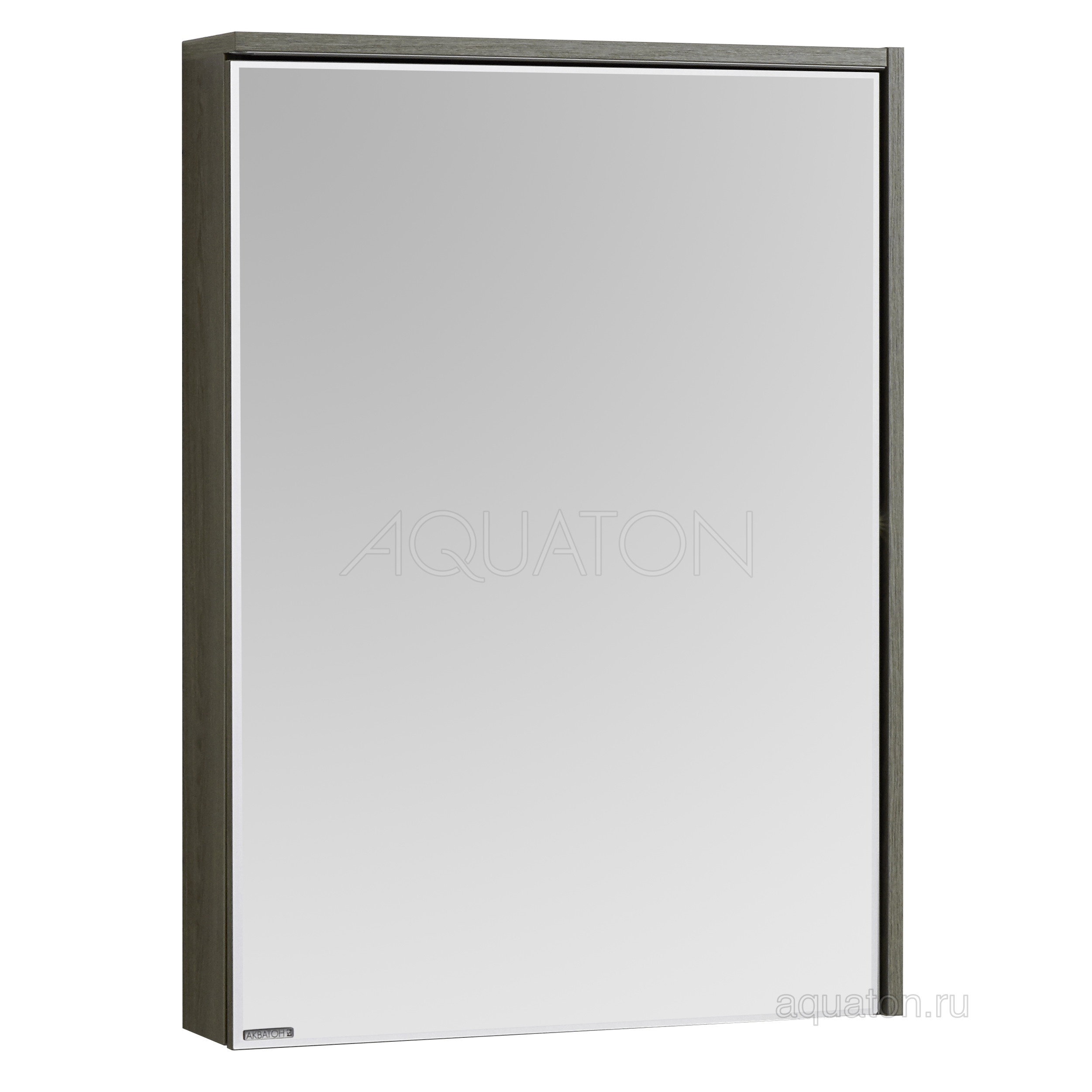 Зеркальный шкаф грецкий орех 60см Aquaton Стоун 1A231502SXC80