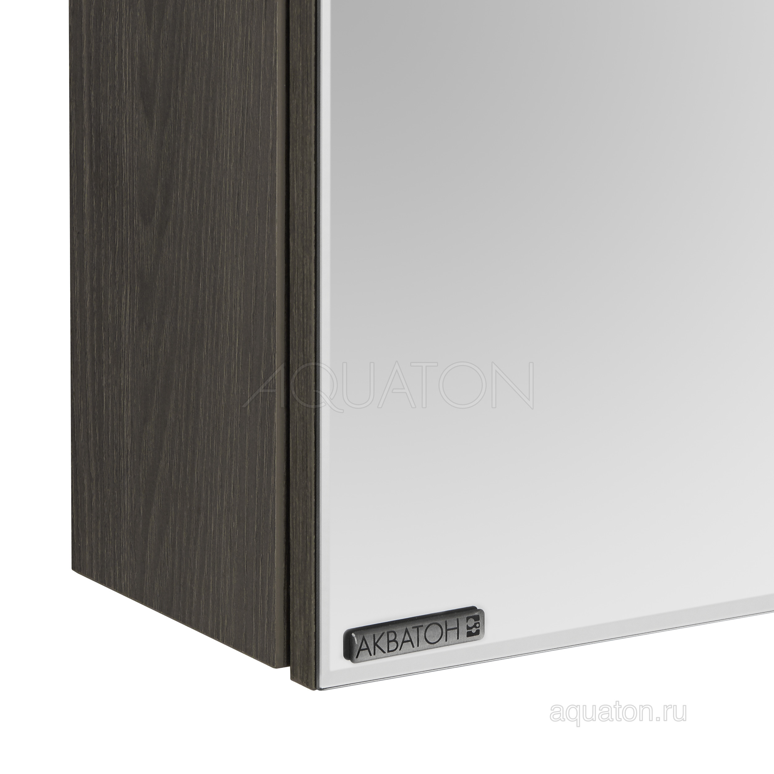 Зеркальный шкаф грецкий орех 60см Aquaton Стоун 1A231502SXC80