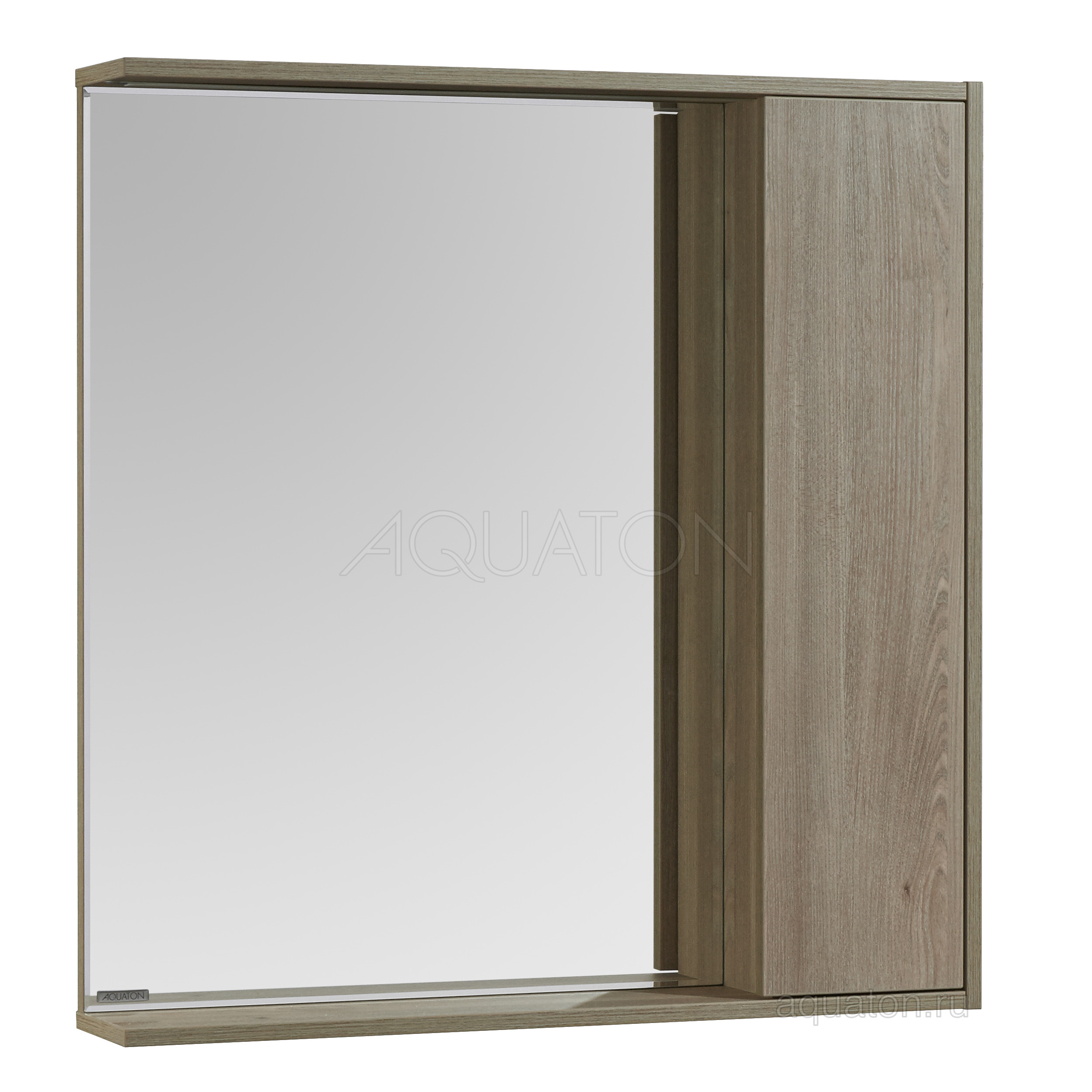 Зеркальный шкаф сосна 80см Aquaton Стоун 1A228302SX850