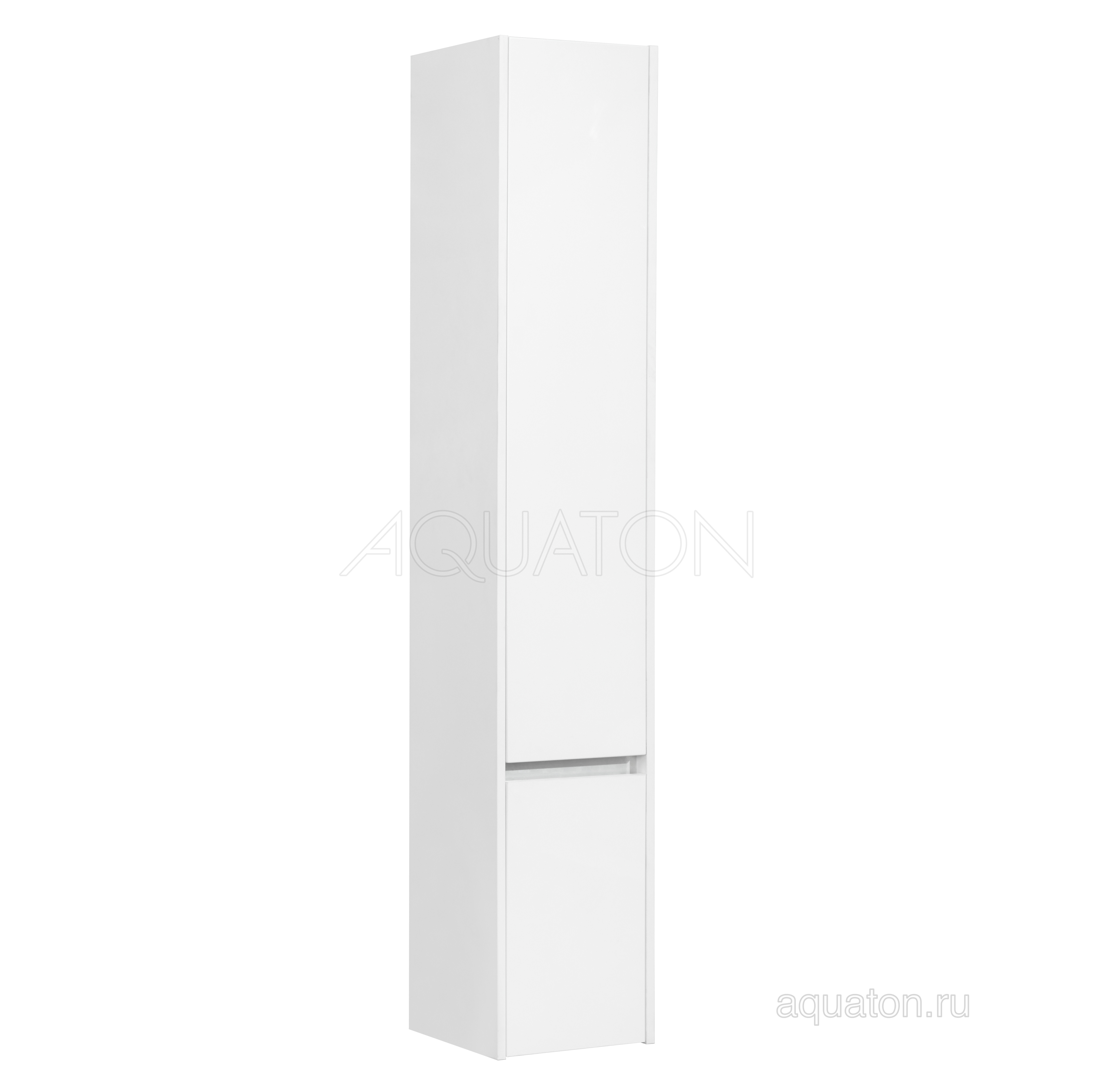 Шкаф-пенал подвесной белый левый 30см Aquaton Стоун 1A228403SX01L