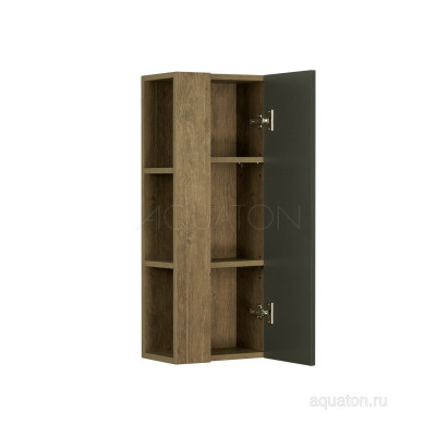 Шкафчик для ванны подвесной дуб/антрацит 35см Aquaton Терра 1A247503TEKA0