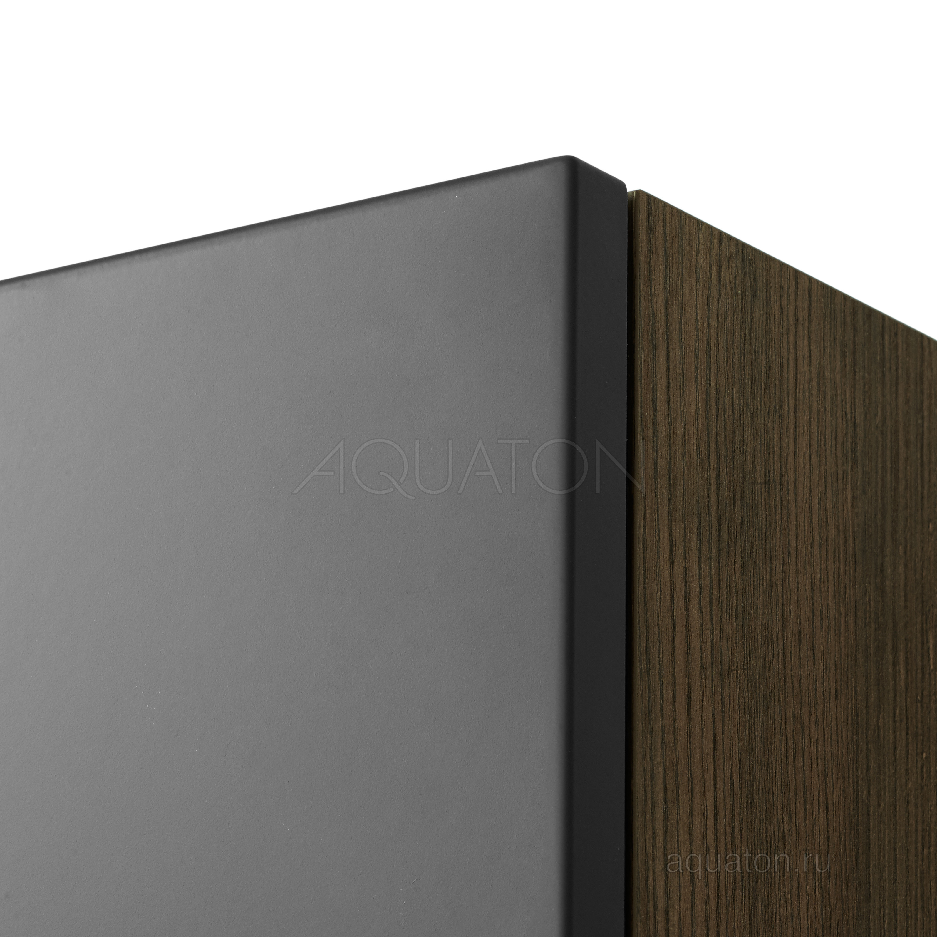 Шкафчик для ванны подвесной дуб/антрацит 35см Aquaton Терра 1A247503TEKA0