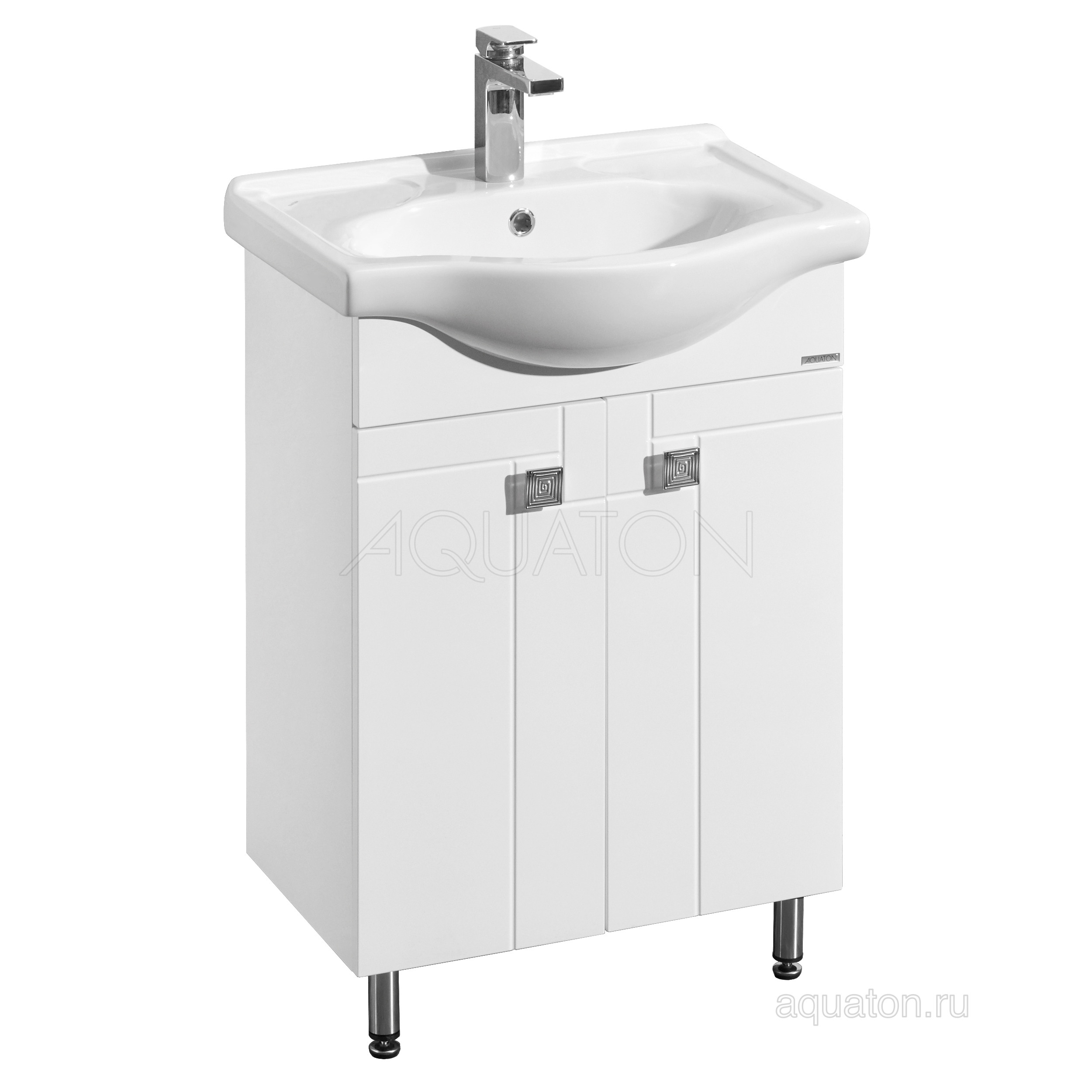 Тумба под раковину белый 60см AQUATON Фиджи 1A179601FG010