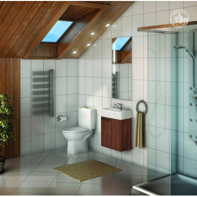 Тумба под раковину темный эбони 45см AQUATON Эклипс 1A172701EK560