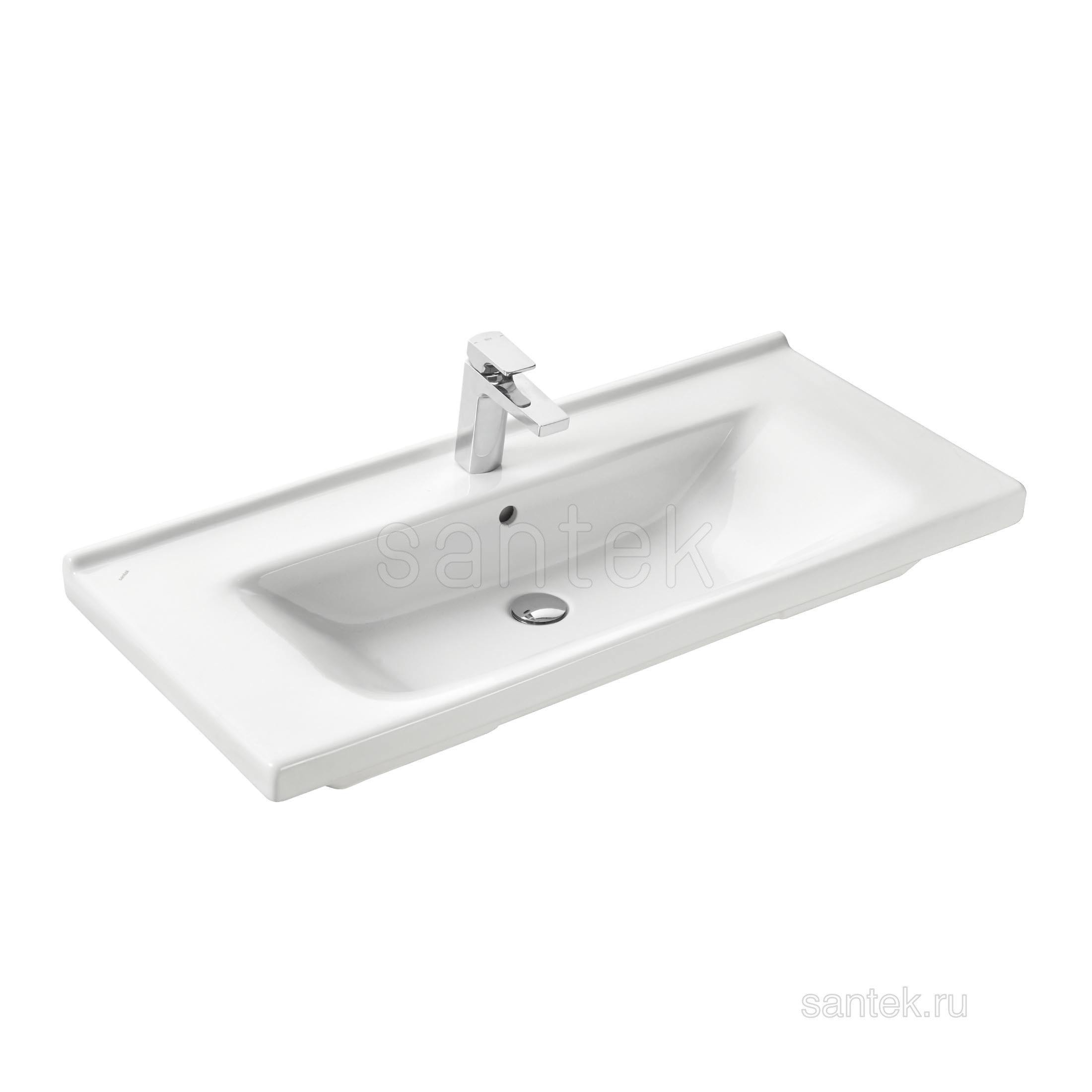 Раковина мебельная белая 100см Santek Миранда 1WH302249