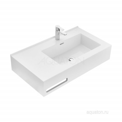 Раковина мебельная белая правая 80см Aquaton Квадро Про 1A734331QA01R