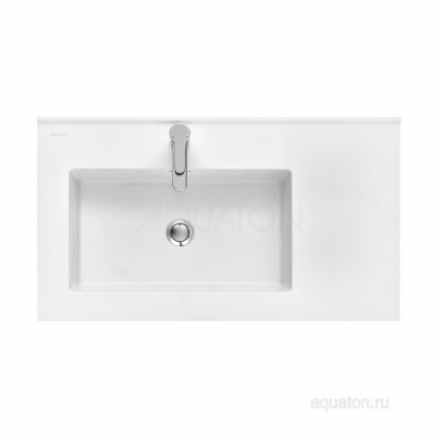 Раковина мебельная белая левая 80см Aquaton Квадро Про 1A734431QA01L