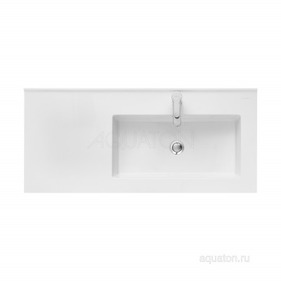 Раковина мебельная белая правая 100см Aquaton Квадро Про 1A733231QA01R
