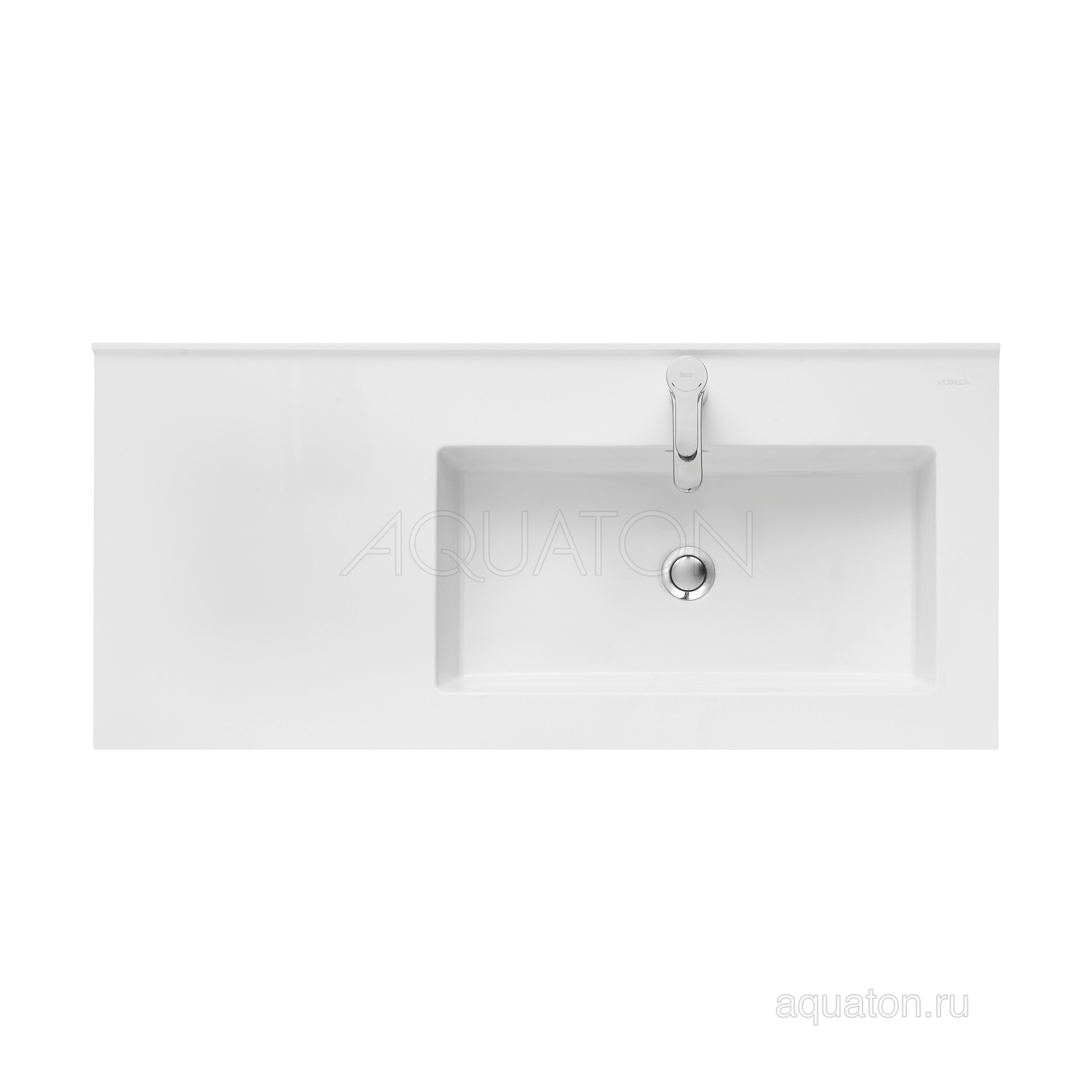Раковина мебельная белая правая 100см Aquaton Квадро Про 1A733231QA01R