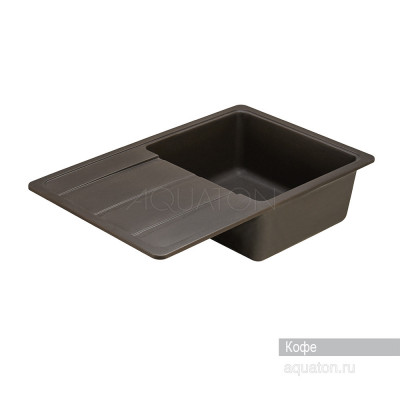 Мойка для кухни из литого мрамора кофе 51х78см AQUATON Аманда 1A712832AD280