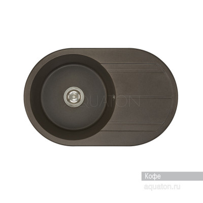 Мойка для кухни из литого мрамора кофе 50х78см AQUATON Амира 1A712932AI280