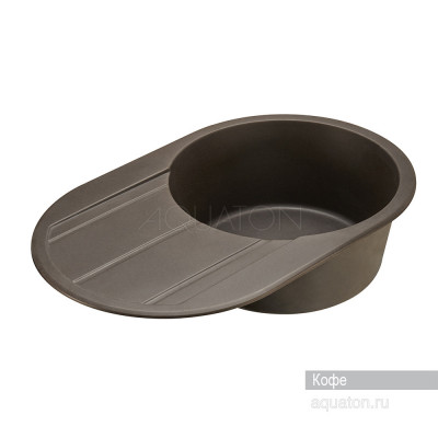 Мойка для кухни из литого мрамора кофе 50х78см AQUATON Амира 1A712932AI280