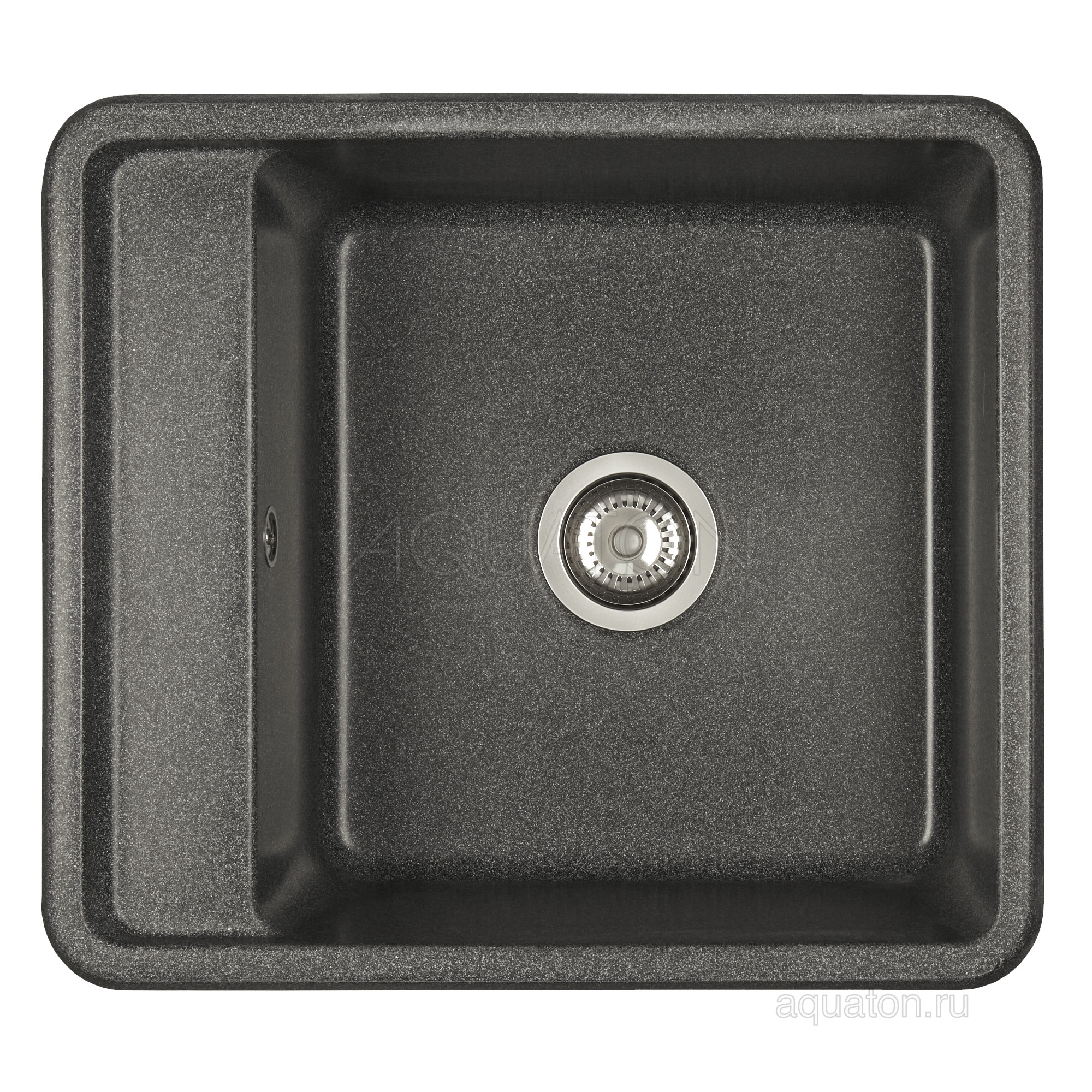 Мойка для кухни из литого мрамора графит 51х57см AQUATON Беллис 1A724932BS210