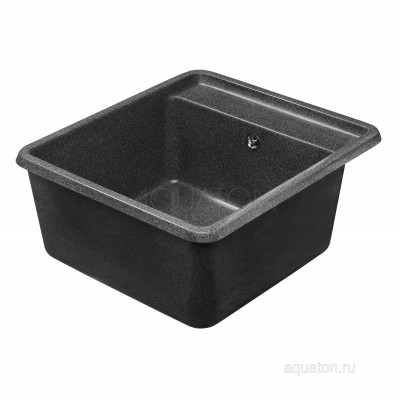 Мойка для кухни из литого мрамора графит 51х57см AQUATON Беллис 1A724932BS210
