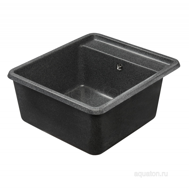 Мойка для кухни из литого мрамора графит 51х57см AQUATON Беллис 1A724932BS210