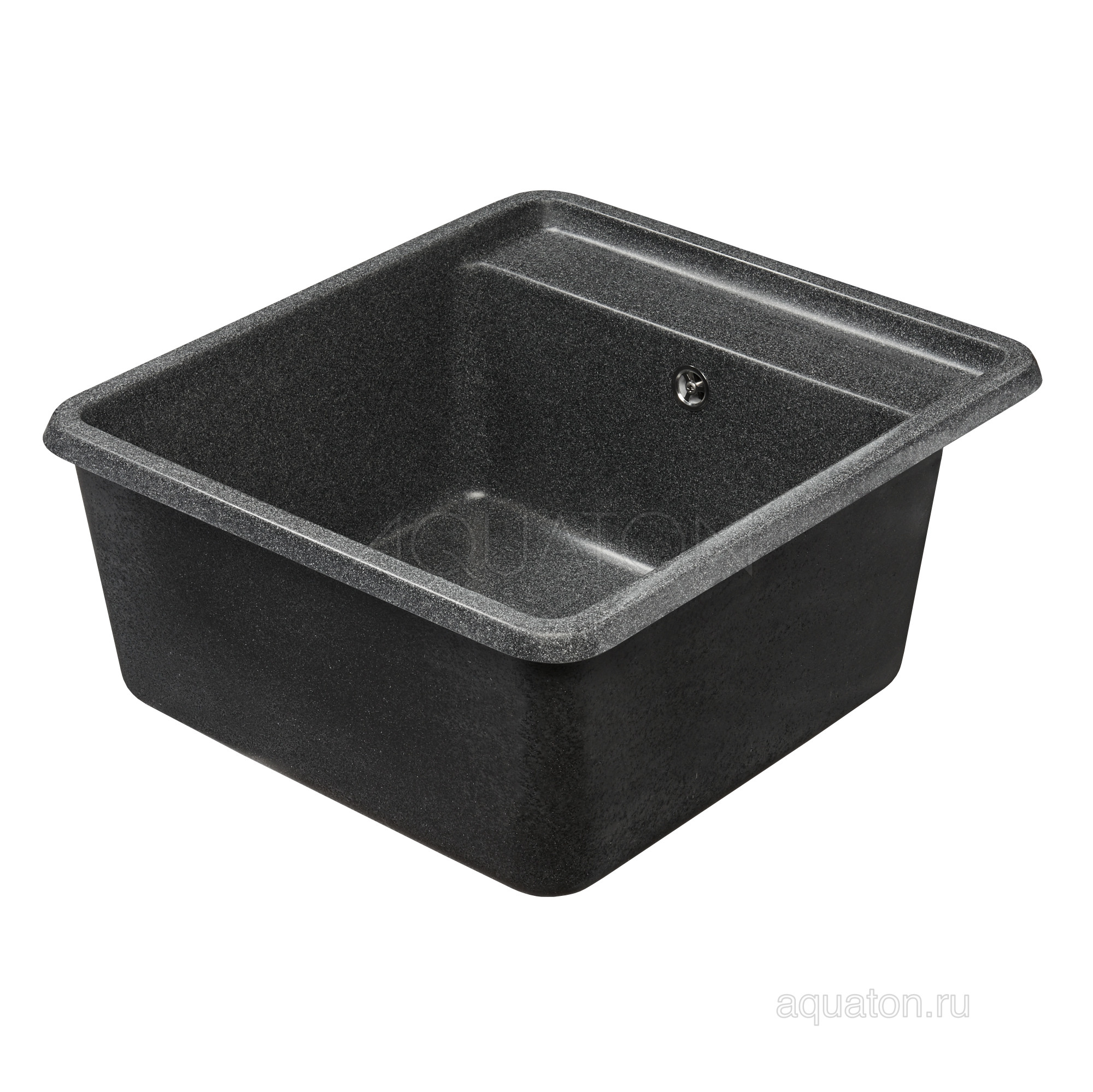 Мойка для кухни из литого мрамора графит 51х57см AQUATON Беллис 1A724932BS210
