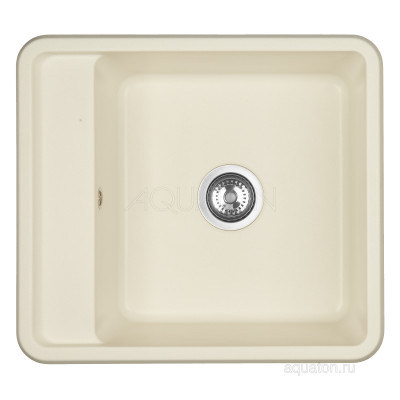 Мойка для кухни из литого мрамора жемчуг 51х57см AQUATON Беллис 1A724932BS240