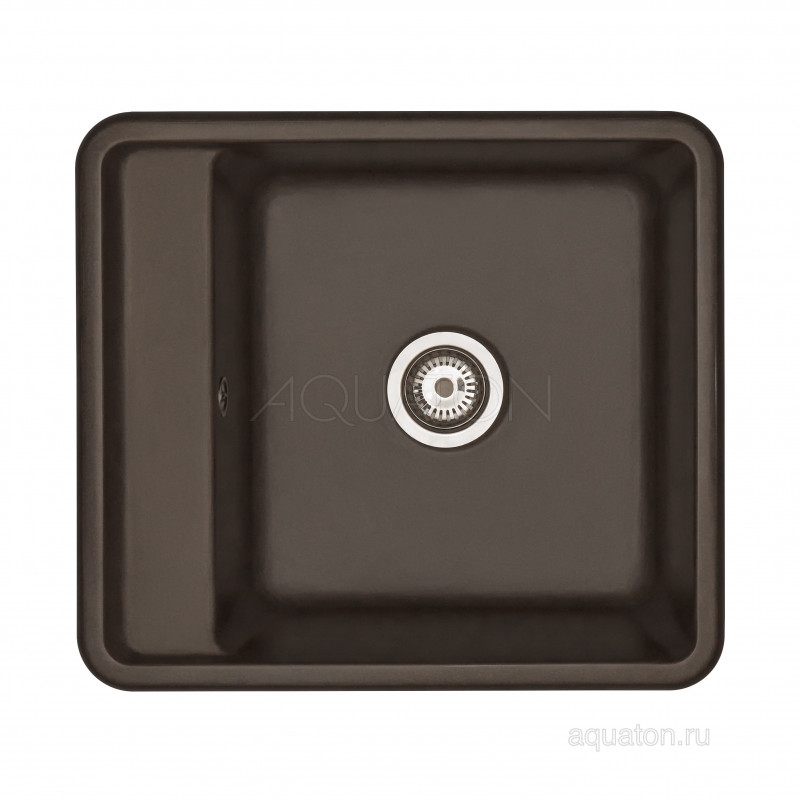 Мойка для кухни из литого мрамора кфое 51х57см AQUATON Беллис 1A724932BS280