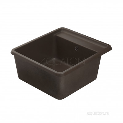 Мойка для кухни из литого мрамора кфое 51х57см AQUATON Беллис 1A724932BS280