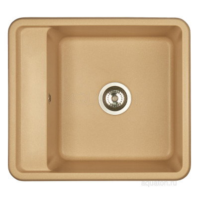 Мойка для кухни из литого мрамора латте 51х57см AQUATON Беллис 1A724932BS260