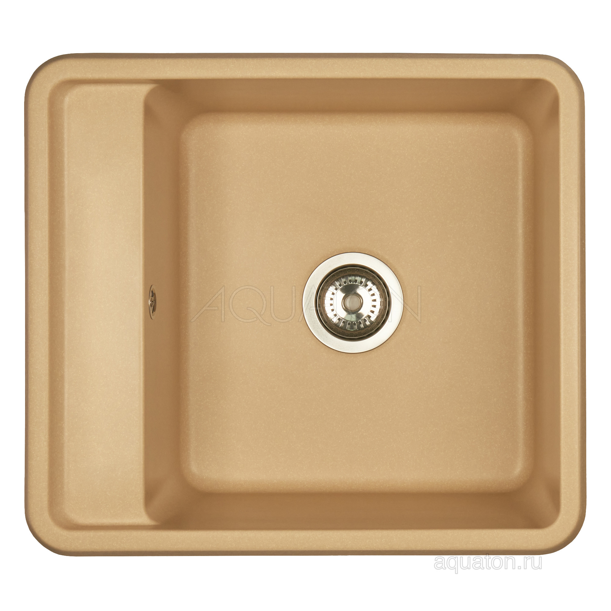 Мойка для кухни из литого мрамора латте 51х57см AQUATON Беллис 1A724932BS260
