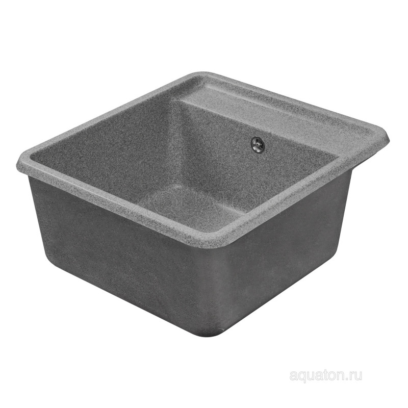 Мойка для кухни из литого мрамора серая 51х57см AQUATON Беллис 1A724932BS230