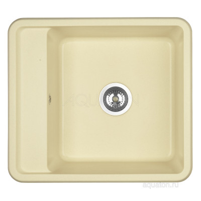 Мойка для кухни из литого мрамора шампань 51х57см AQUATON Беллис 1A724932BS290