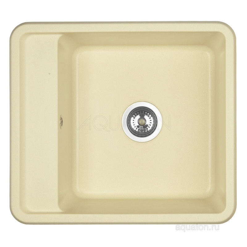 Мойка для кухни из литого мрамора шампань 51х57см AQUATON Беллис 1A724932BS290