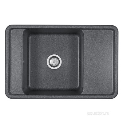 Мойка для кухни из литого мрамора графит 51х78см AQUATON Беллис 1A725032BS210