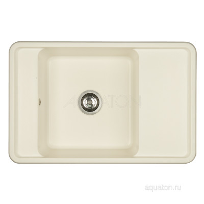 Мойка для кухни из литого мрамора жемчуг 51х78см AQUATON Беллис 1A725032BS240