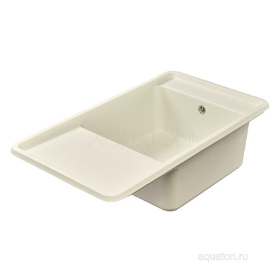 Мойка для кухни из литого мрамора жемчуг 51х78см AQUATON Беллис 1A725032BS240
