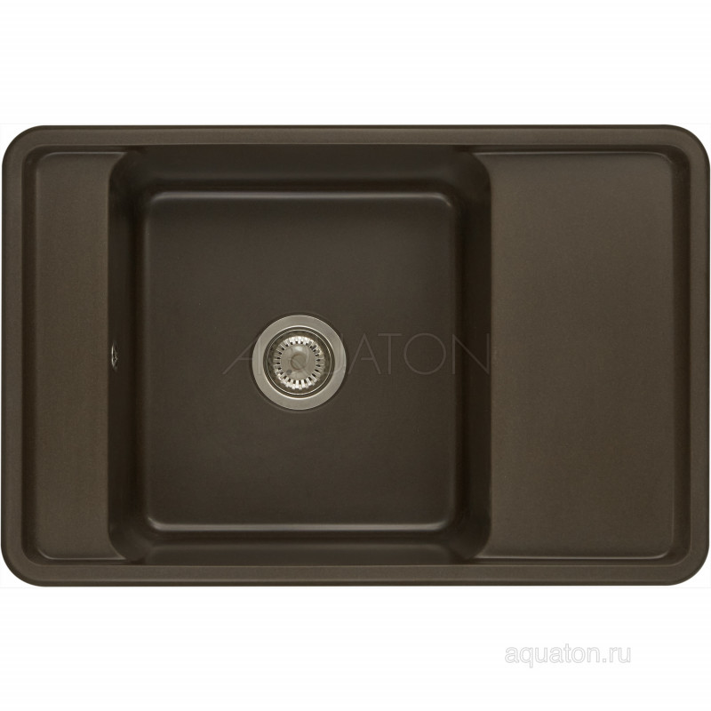 Мойка для кухни из литого мрамора кофе 51х78см AQUATON Беллис 1A725032BS280