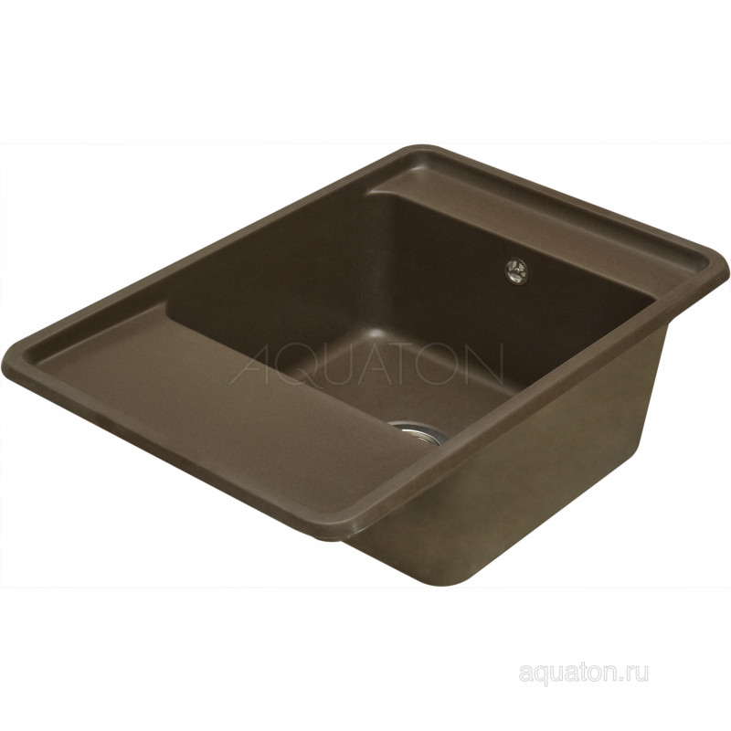 Мойка для кухни из литого мрамора кофе 51х78см AQUATON Беллис 1A725032BS280