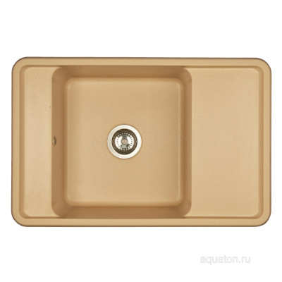 Мойка для кухни из литого мрамора латте 51х78см AQUATON Беллис 1A725032BS260