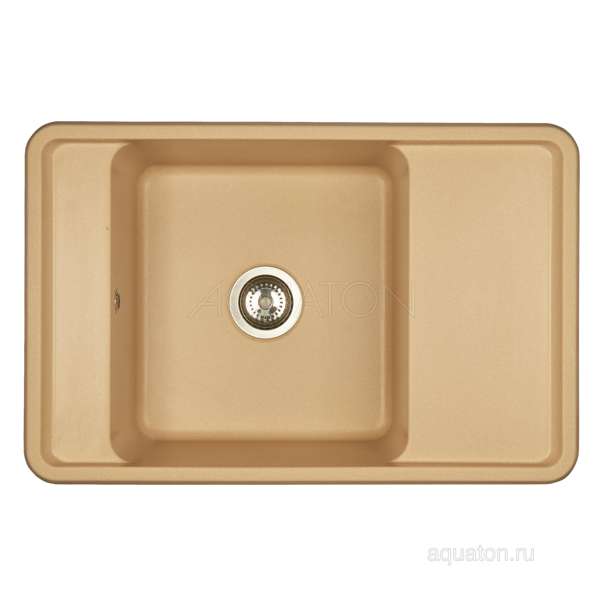 Мойка для кухни из литого мрамора латте 51х78см AQUATON Беллис 1A725032BS260