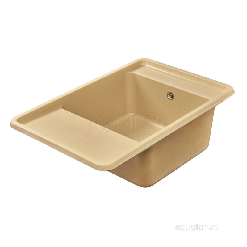 Мойка для кухни из литого мрамора латте 51х78см AQUATON Беллис 1A725032BS260