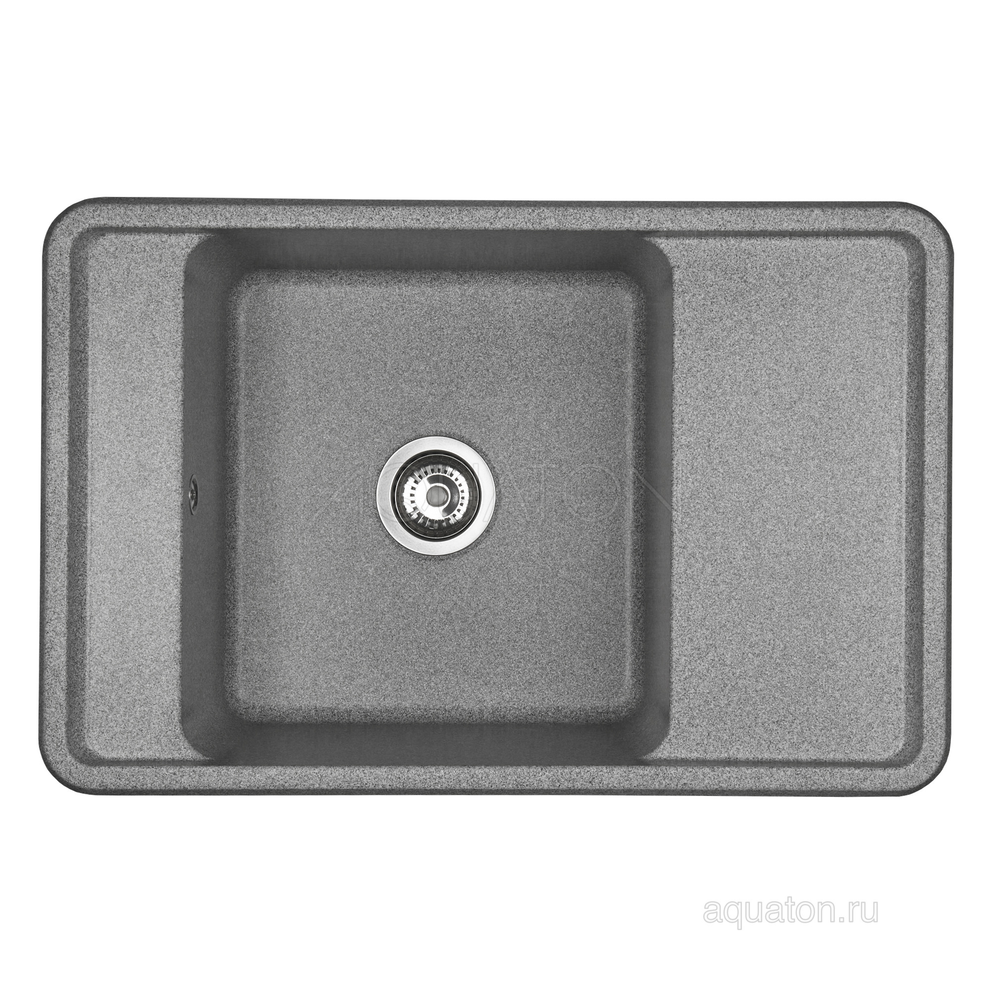 Мойка для кухни из литого мрамора серая 51х78см AQUATON Беллис 1A725032BS230