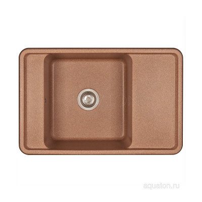 Мойка для кухни из литого мрамора терракот 51х78см AQUATON Беллис 1A725032BS270