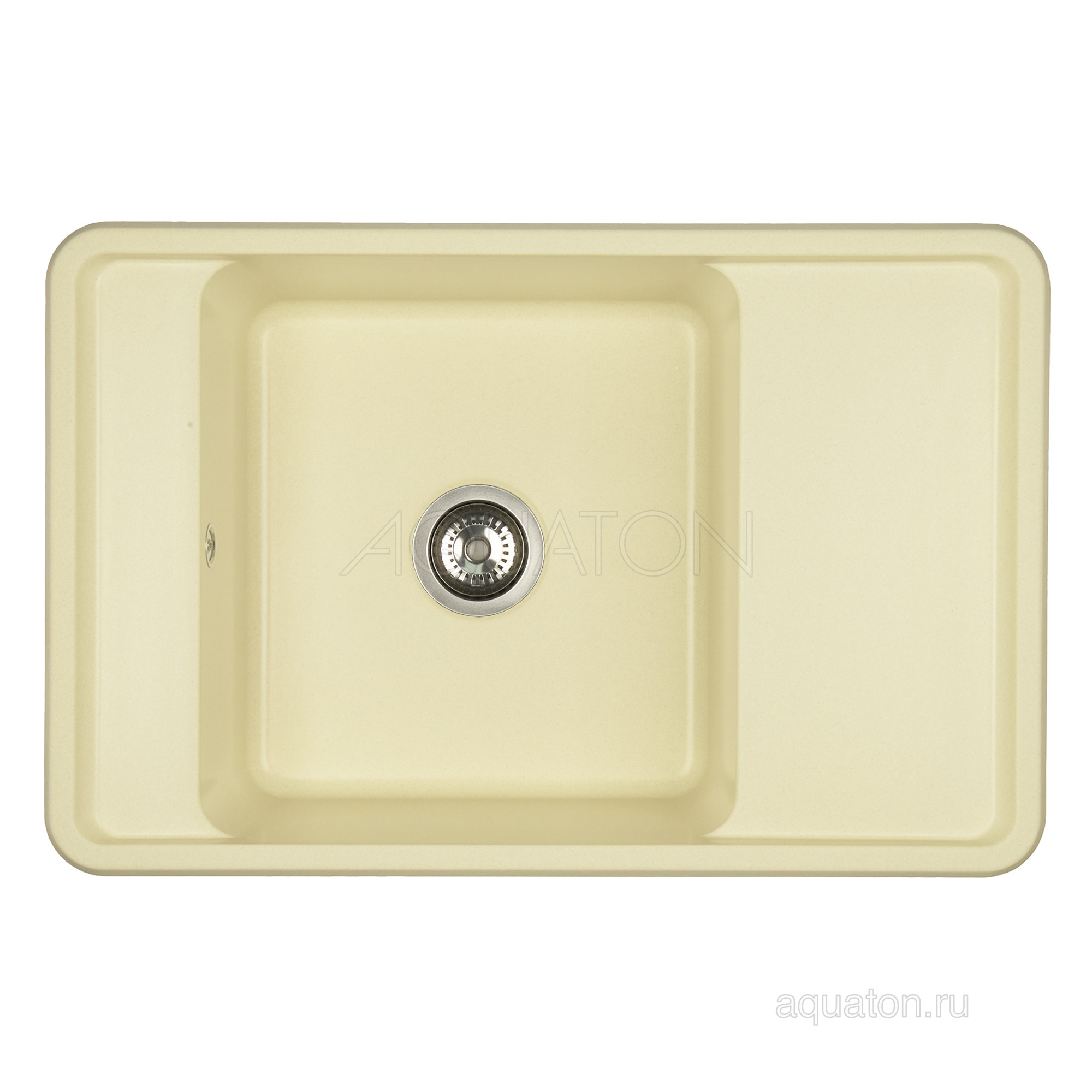 Мойка для кухни из литого мрамора шампань 51х78см AQUATON Беллис 1A725032BS290