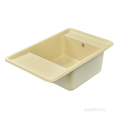 Мойка для кухни из литого мрамора шампань 51х78см AQUATON Беллис 1A725032BS290
