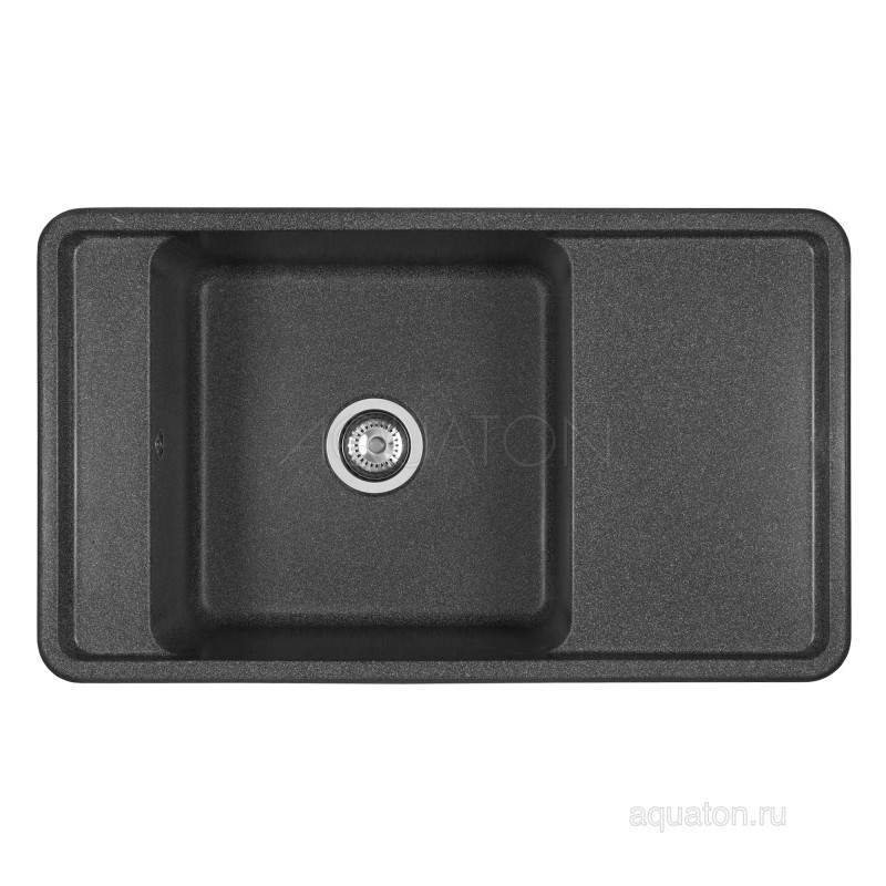 Мойка для кухни из литого мрамора графит 51х87см AQUATON Беллис 1A724832BS210