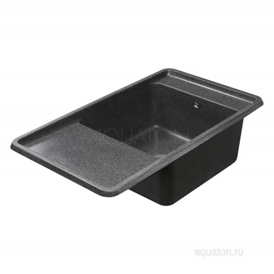 Мойка для кухни из литого мрамора графит 51х87см AQUATON Беллис 1A724832BS210
