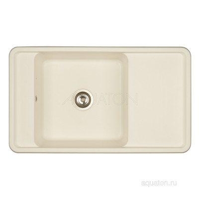 Мойка для кухни из литого мрамора жемчуг 51х87см AQUATON Беллис 1A724832BS240