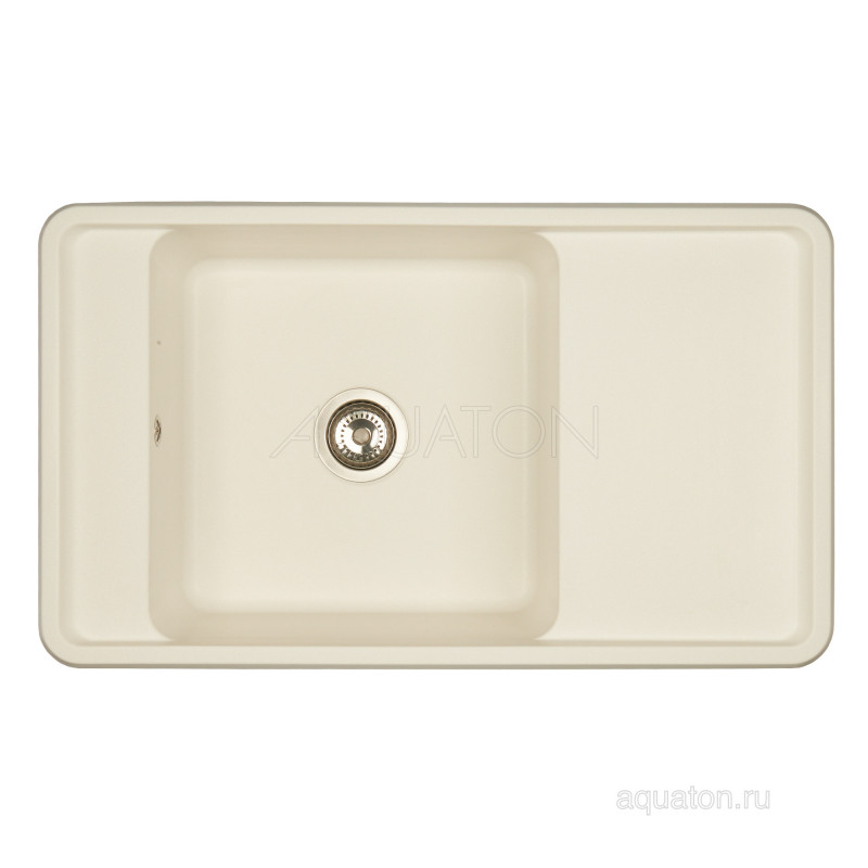 Мойка для кухни из литого мрамора жемчуг 51х87см AQUATON Беллис 1A724832BS240