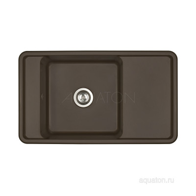 Мойка для кухни из литого мрамора кофе 51х87см AQUATON Беллис 1A724832BS280